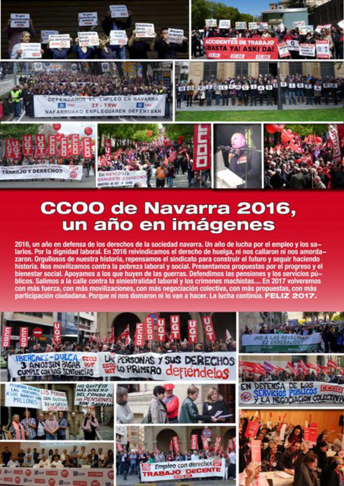 CCOO de Navarra 2016, un ao en imgenes