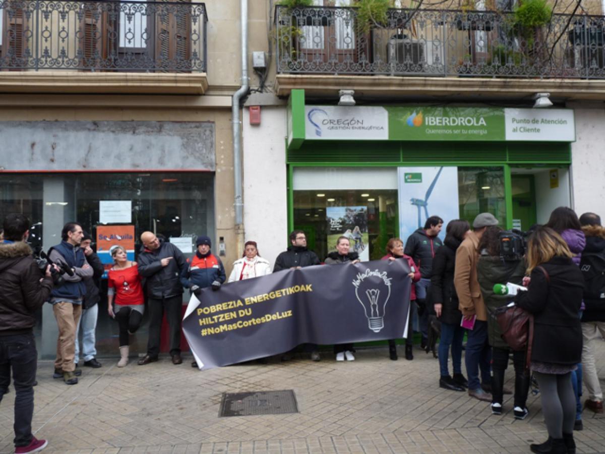 Concentracin en Pamplona contra la pobreza energtica